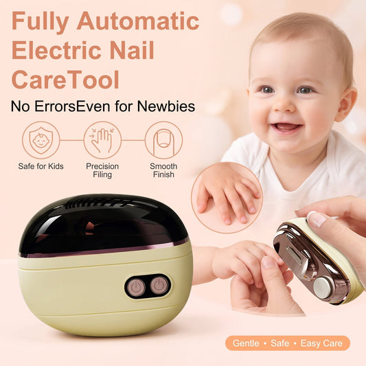 🔥2-in-1 Smart Electric Nail Trimmer & Polisher for All Ages 👨👩👧👦 – Blade-Free, Blood-Free & Stress-Free Nail Care! 💅