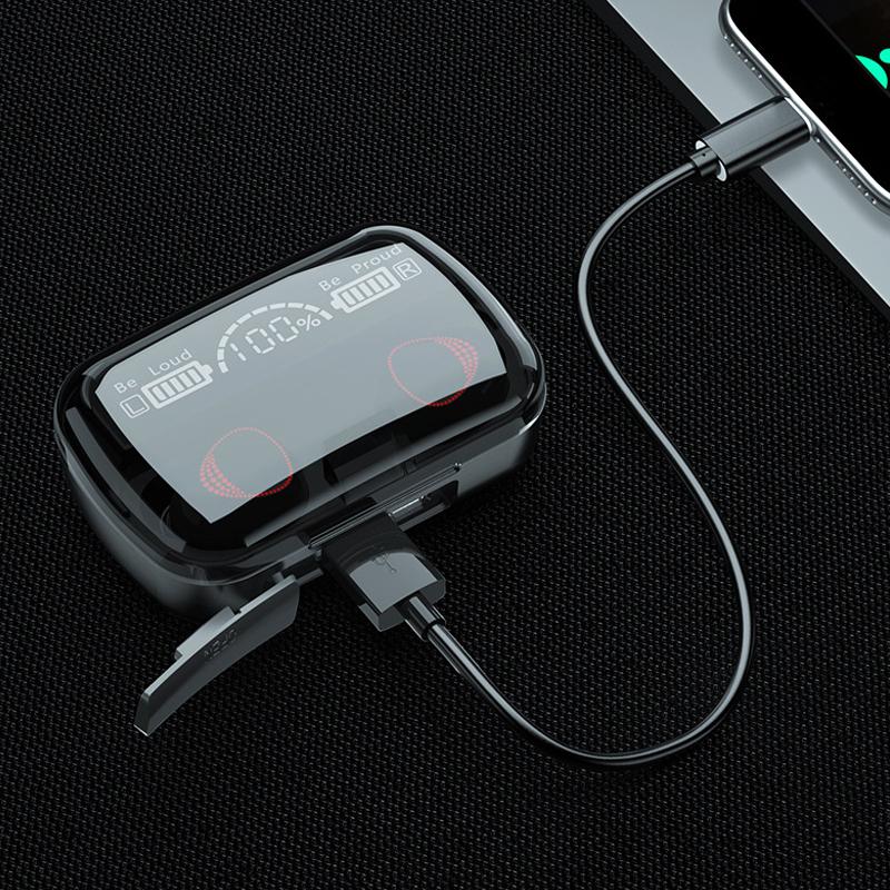 Bluetooth 5.1 Earphones Waterproof Charging Box