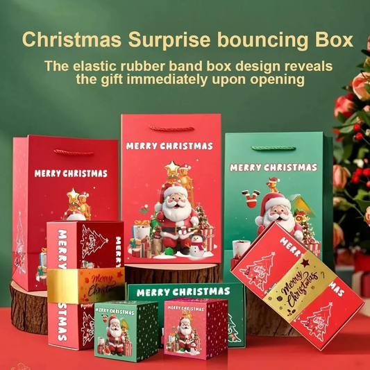 🎅🎄 Unique Folding Bouncing Christmas Gift Box