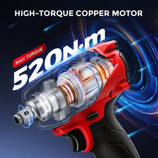 Powerful Electric Wrench with Long-Lasting Battery