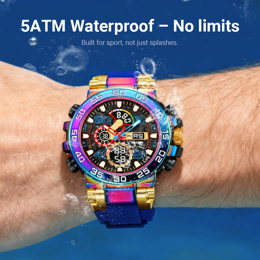 Multifunctional LED Waterproof Digital Watch