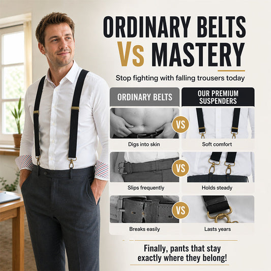 🧵👖🌀Universal X-Shaped High-Elastic Suspenders – Stretchy & Breathable, No More Sagging Pants, Perfect for Work, Leisure, or Active Days 🏃♂️💨