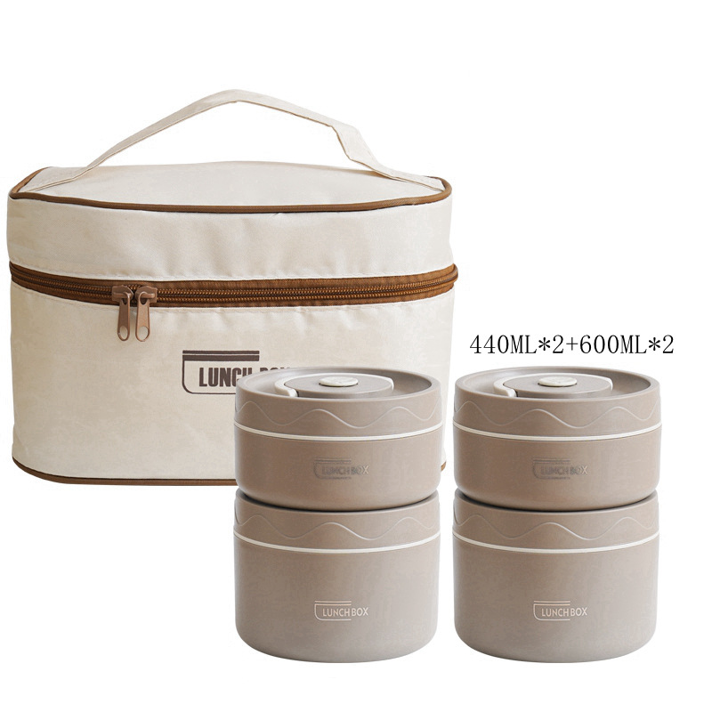 Microwaveable Stainless Steel Insulated Lunch Box Set