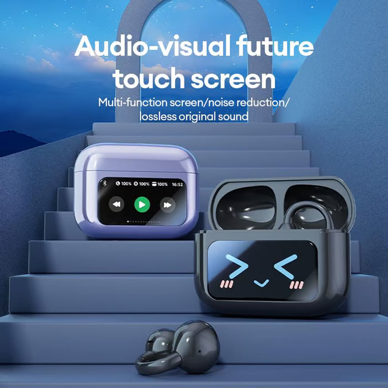 🔥🔥Bone Conduction Wireless Bluetooth Ear Clip Earphones with Touch Screen