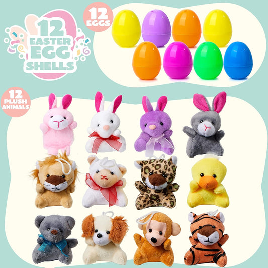🎁Easter Hot Sale 50% OFF🎁Prefilled Easter Eggs, Filled with Plush Animal Toys
