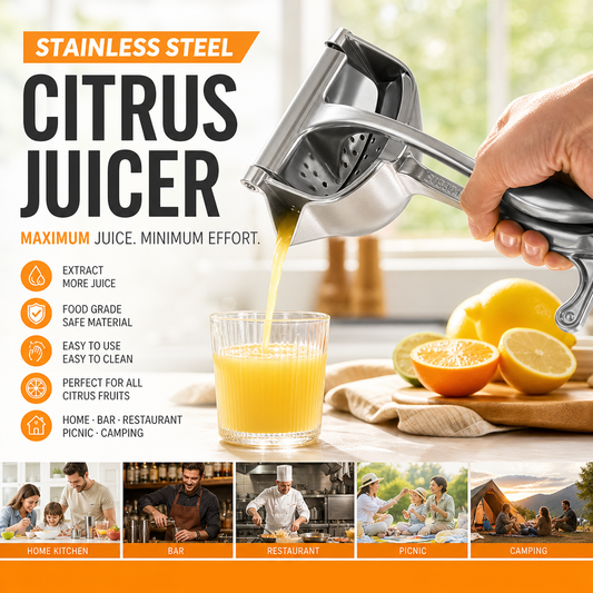⚡【Stainless Steel Juicer】 Blend a “Vitamin Tornado” in 30 Seconds! 🍹🔥