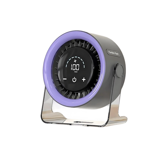 🔥100-Speed Mini Desk Fan with Digital Display