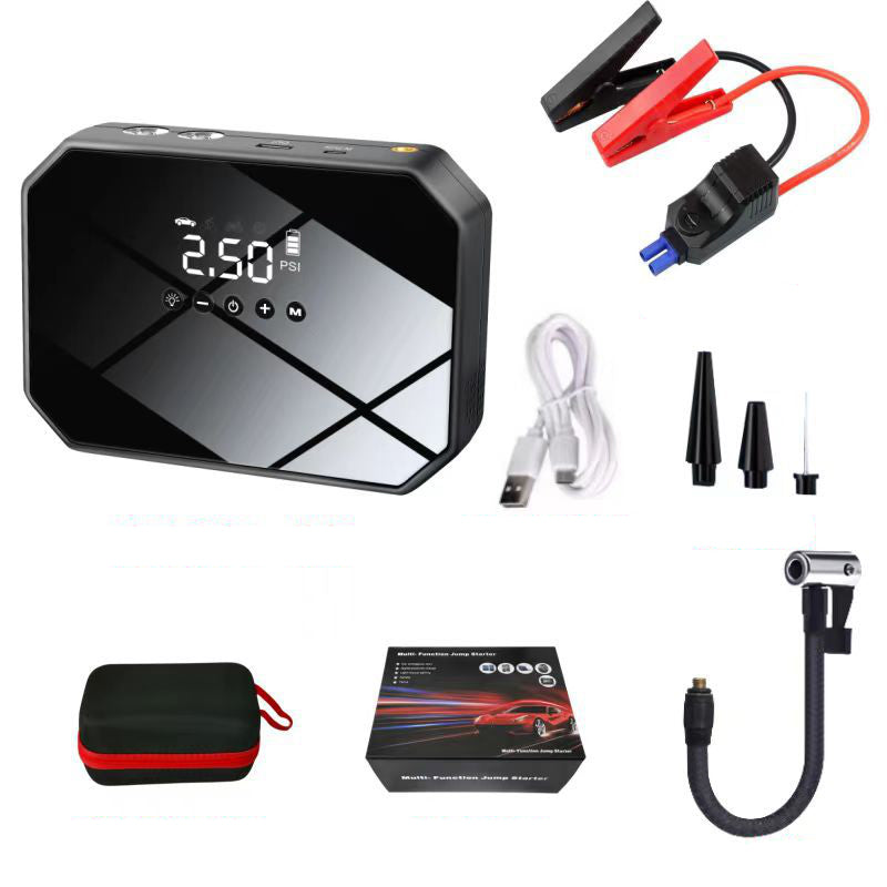 All-in-One Car Emergency Starting Power Supply & Inflatable Pump Set