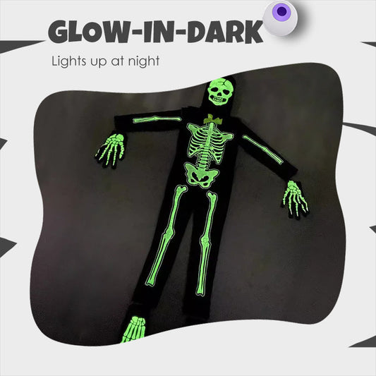 Glow-in-Dark Skeleton Costume for Halloween💀