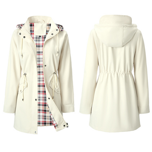 Women Waterproof Long Hooded Trench Coats
