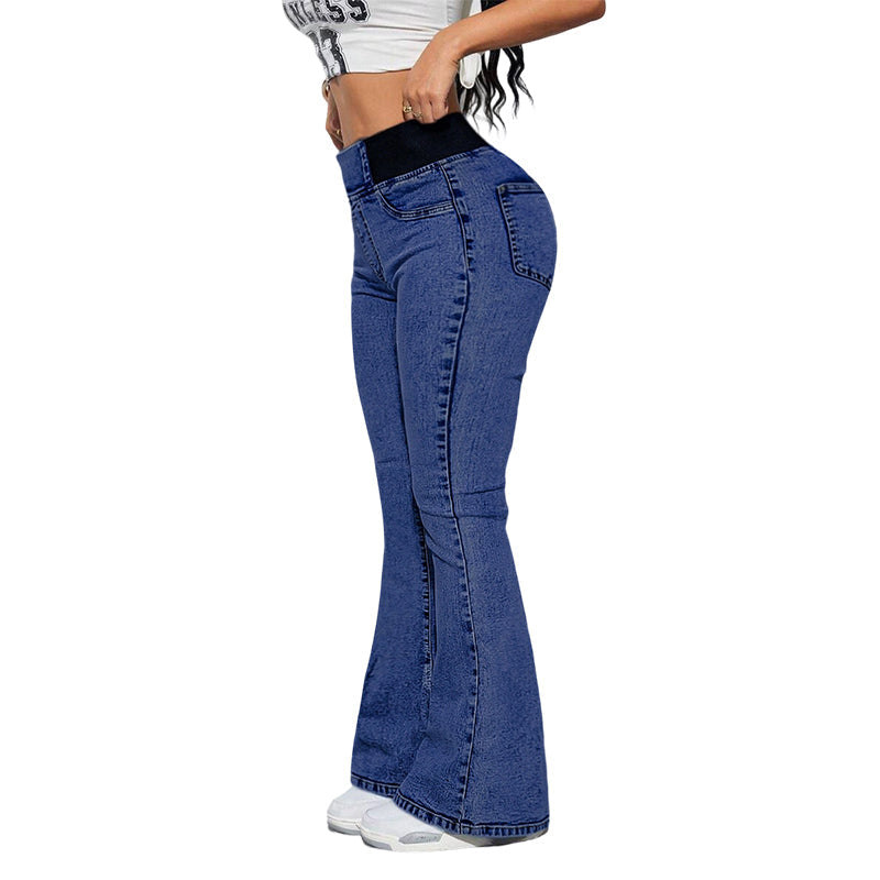 ๐ Women's High-Waist Stretch Flare Denim Jeans
