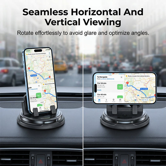 📱2-in-1 Car Phone Holder + Parking Number Plate – 360° rotation, fits heavy-duty cases. 🚗