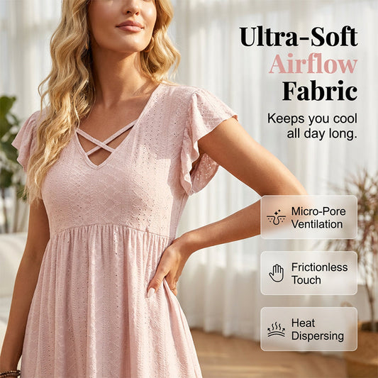 💥Women’s Solid Color Textured Knit Dress