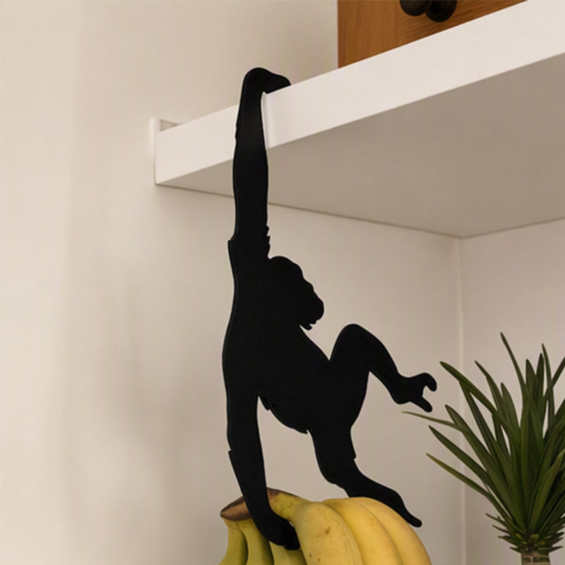 ๐ Monkey Shaped Banana Hook โ Hang Fruit, Keys & Bags โ Playful Storage with Personality! โจ
