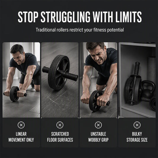 Abdominal Roller Wheel Disc with Knee Mat