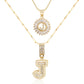 💖2 Pack - Initial Letter Pendant Necklaces