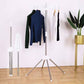 Rotating folding clothes drying rack