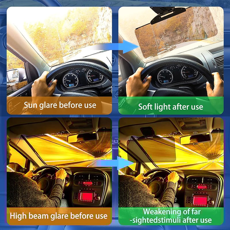 🔥Anti-Glare Driving Visor for Sun Glare & Snow Blindness