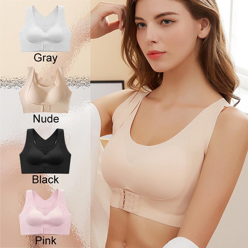 ⚡Front Closure Cross-Back Wireless Posture Bra