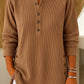 💃Women's Solid Color Crew Neck Long Sleeve Casual Loose Knit Pullover
