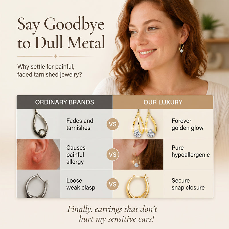 💎 Double Hoop Zirconia Earrings – Sparkling Ball, Lightweight, Secure Latch ✨