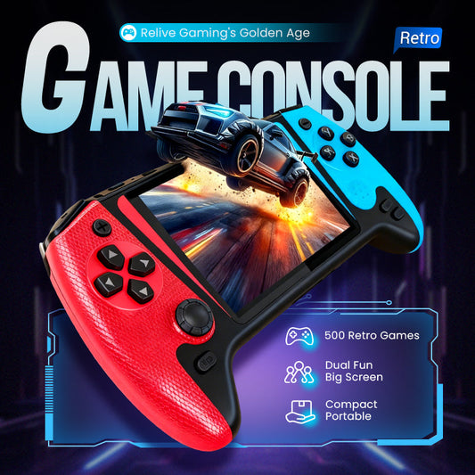 🔥 500-in-1 Large Screen Handheld Classic Game Console