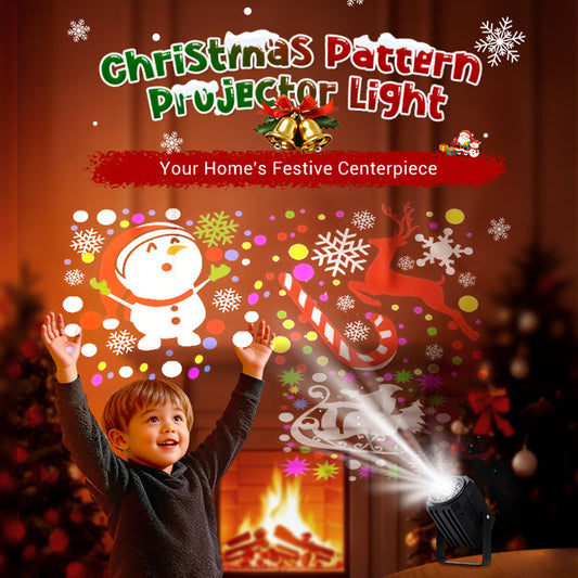 🎁Christmas Hot Sale 🎅Rotating LED Christmas Pattern Projector Light