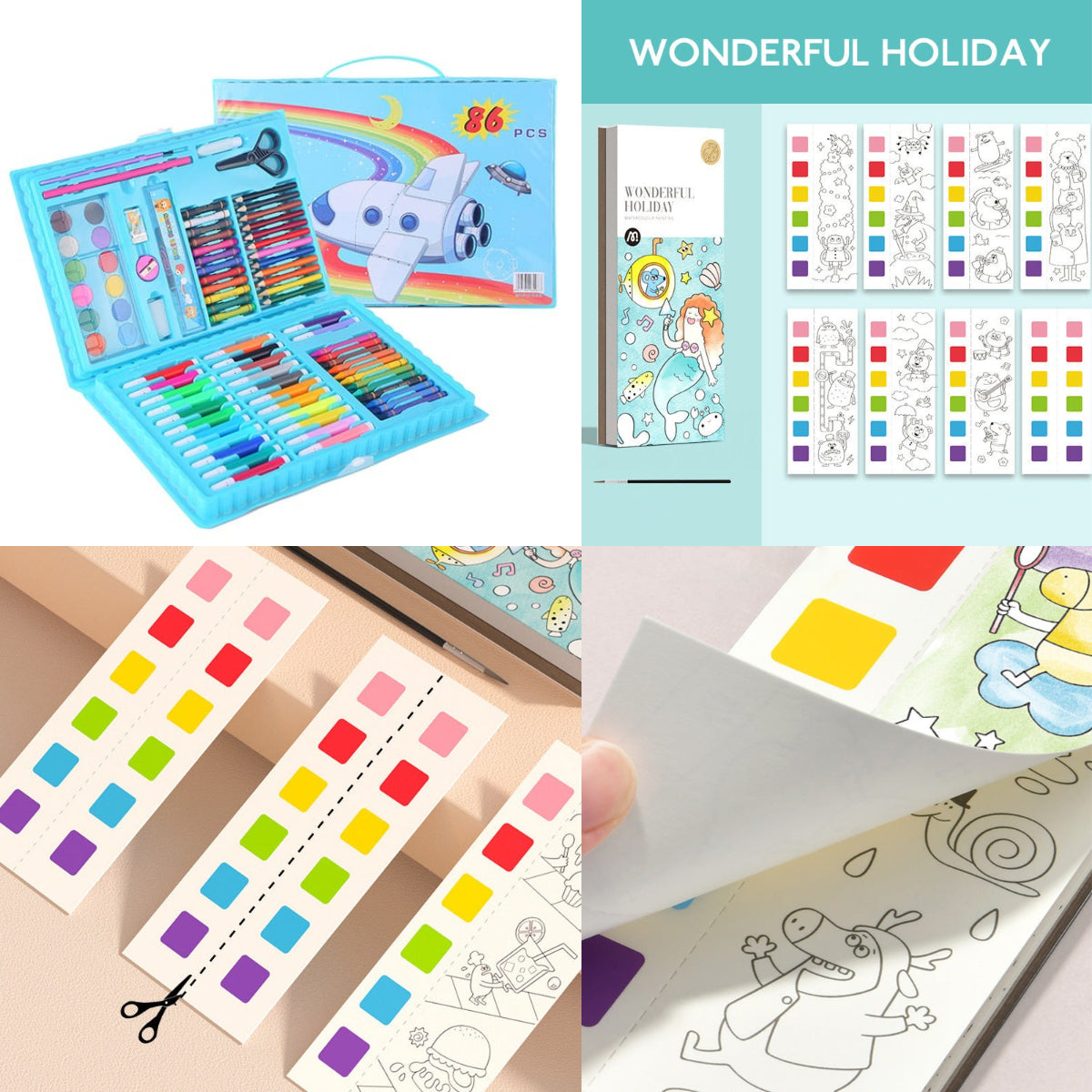 💗Deluxe 6-In-1 Art Creativity Set🎁The Best Present For Kids
