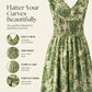 👗 Women's V-Neck Floral Smocked Maxi Dress – Elegant, Bohemian, Lightweight 🦋