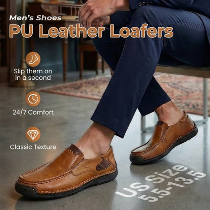 💎 64% OFF! 💎 Classic Men’s Slip-On Leather Shoes – Premium Calfskin, All-Day Comfort & Effortless Style