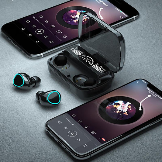 Bluetooth 5.1 Earphones Waterproof Charging Box