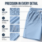 👕 Men's Geometric Print Collared Top & Shorts Set – Modern Pattern & Breathable Coordinated Look 🔷