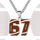 🔥Hot Sale✨ 67 Number Pendant Necklace – Fashion Statement Piece, 925 Sterling Silver & Gift Box 💎🎁