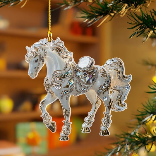 🔥🎁Handmade Horse Christmas Ornament（2D）