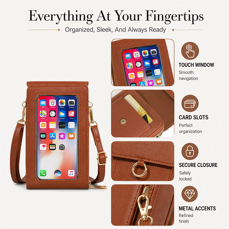 🛍️👜 Anti-Theft Touchscreen Crossbody Phone Bag