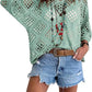 🥰Summer Sale💛Womens Bohemian-Inspired Beige Crochet Top With V-Neck
