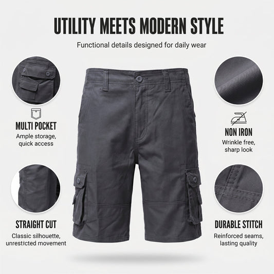 🩳🏕️Men's Outdoor Cargo Shorts – Multi-Pocket & Breathable