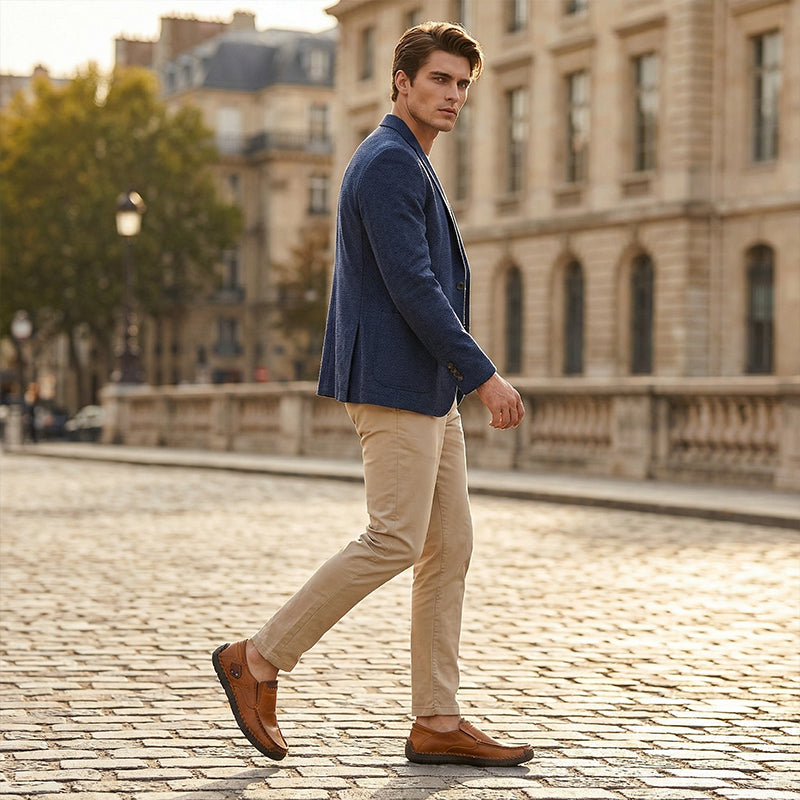 💎 64% OFF! 💎 Classic Men’s Slip-On Leather Shoes – Premium Calfskin, All-Day Comfort & Effortless Style