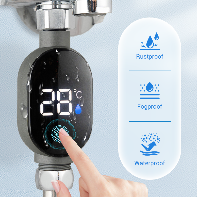 🌡️ Shower Thermometer - Instant Digital Display, Waterproof & Easy Install for Safe Bathing 👶📦