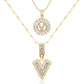 💖2 Pack - Initial Letter Pendant Necklaces