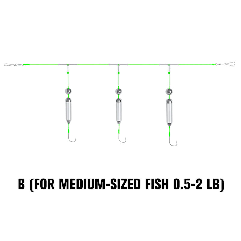 3 Hooks Anti Drift Bottom Fishing Rig