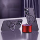 Magnetic Bracket Matte Skin Feeling Hard Shell Case Cover For iPhone