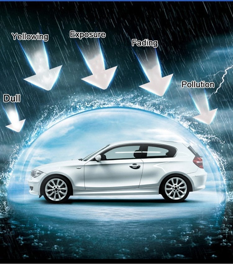 🔥Car Glass Oil Film Cleaner Brush