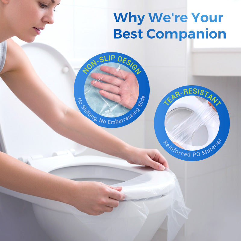 🎁2025 Hot Sale🎁💥 Disposable Plastic Toilet Seat Cover - No Worry Of Public Toilet Anymore👋