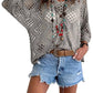 🥰Summer Sale💛Womens Bohemian-Inspired Beige Crochet Top With V-Neck