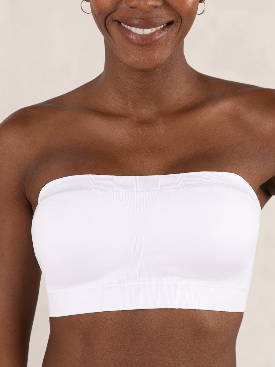 🤎Convertible Strapless Bandeau Bra with Wireless Comfort, Anti-Slip Grip & Removable Straps