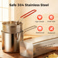 🎁304 Stainless Steel Multifuntional Fryer