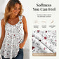 🌸 Women's Floral Print Tank Top – Chic V-Neck & Flowy Fit – Summer Wardrobe Essential 🌞