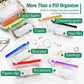 💊A8 Waterproof Pill Pouch Set – 7 to 14 Days of Meds & Vitamins💧Waterproof & Crush-Resistant Shell