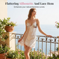Model Special Offer-Lace Erotic Lingerie Camisole Nightgown with Bow